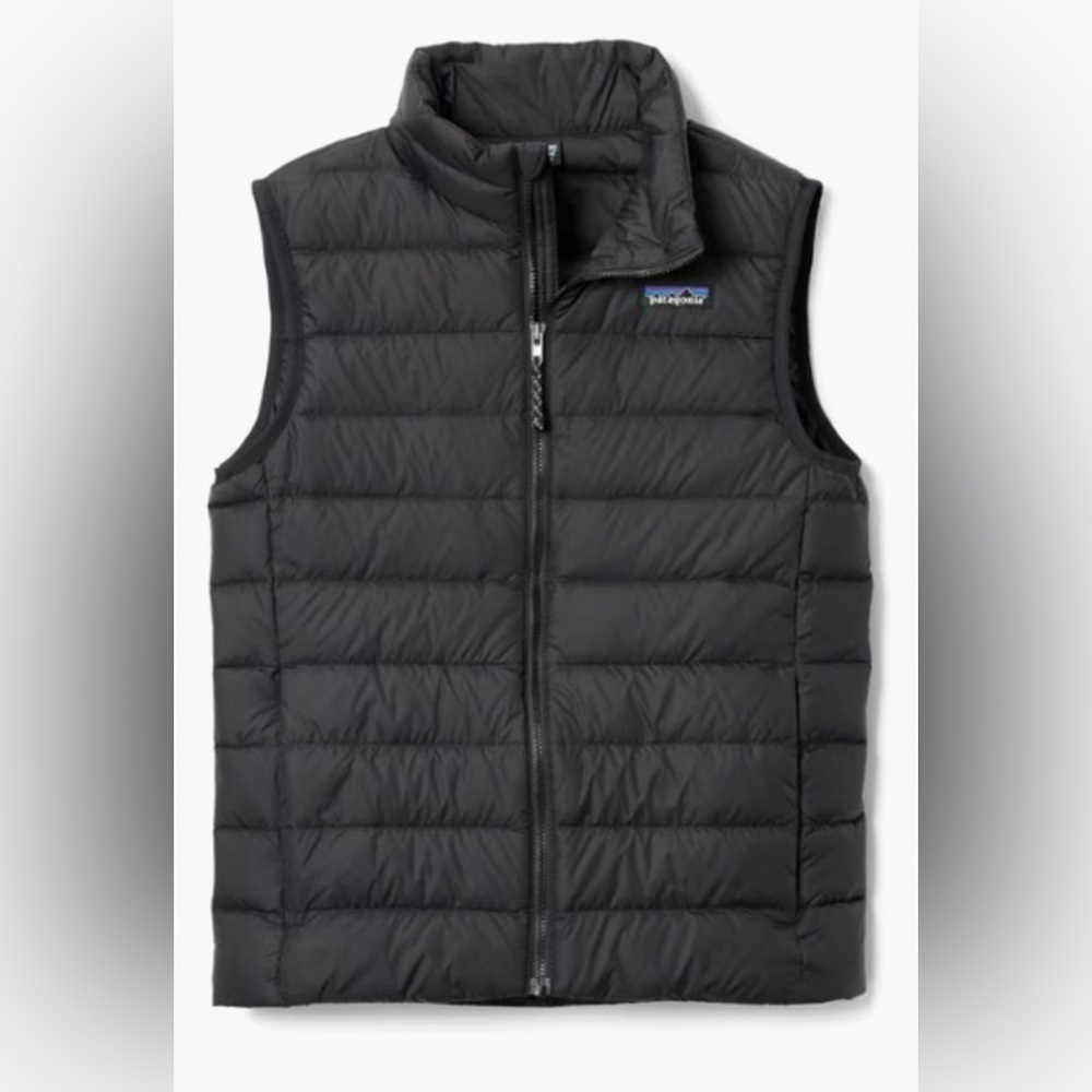 Patagonia Kids Down Sweater Vest, black, Size Small (7-8)